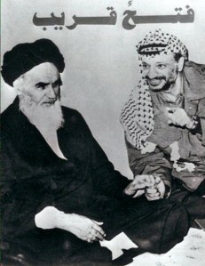 Mendiang Yaser Arafat dan Imam Khomeini