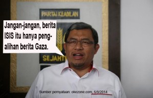 salah satu individu yang menyebut ISIS adalah pengalihan isu Gaza, masih banyak yang lain