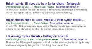 Inggris Melatih Pemberontak Suriah